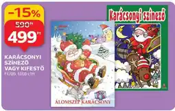 Auchan KARÁCSONYI SZÍNEZŐ VAGY KIFESTŐ ajánlat