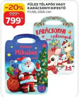 Auchan FÜLES TÉLAPÓS VAGY KARÁCSONYI KIFESTŐ ajánlat