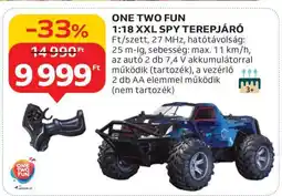 Auchan ONE TWO FUN 1:18 XXL SPY TEREPJÁRÓ ajánlat