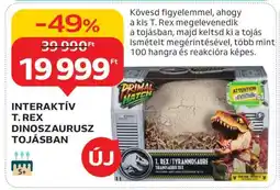 Auchan INTERAKTÍV T-REX DINOSZAURUSZ TOJÁSBAN ajánlat