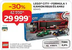 Auchan LEGO CITY – FORMULA 1 KAMION RB20 ÉS AMR2 ajánlat