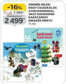 Auchan Zdeněk Miler: Nagy csúszkálás a Kisvakonddal vagy Kisvakond karácsonyi kirakós könyv ajánlat