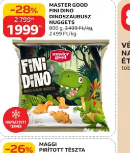 Auchan MASTER GOOD FINI DINO DINOSZAURUSZ NUGGETS ajánlat