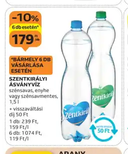 Auchan SZENTKIRÁLYI ÁSVÁNYVÍZ ajánlat