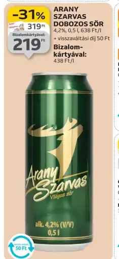 Auchan ARANY SZARVAS DOBOZOS SÖR ajánlat