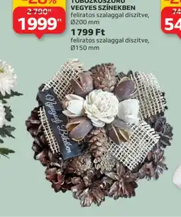 Auchan DÍSZÍTETT TOBOZKOSZORÚ ajánlat