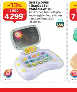 Auchan ONE TWO FUN TÜKRÖS BÉBI VARÁZSLAPTOP ajánlat