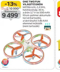 Auchan ONE TWO FUN Világító Drón ajánlat