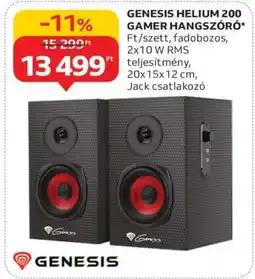Auchan GENESIS HELIUM 200 GAMER HANGSZÓRÓ ajánlat