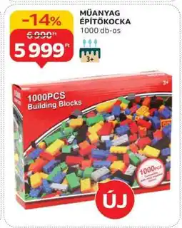 Auchan MŰANYAG ÉPÍTŐKOCKA ajánlat