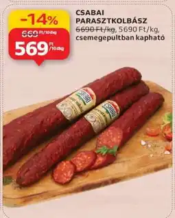 Auchan Csabai parasztkolbász ajánlat