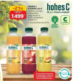 Auchan Hohes C Gyümölcslé ajánlat