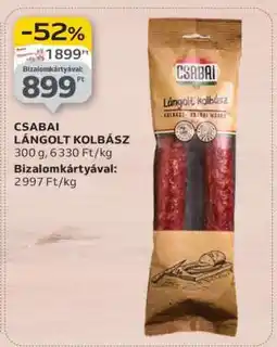 Auchan CSABAI Lángolt kolbász ajánlat