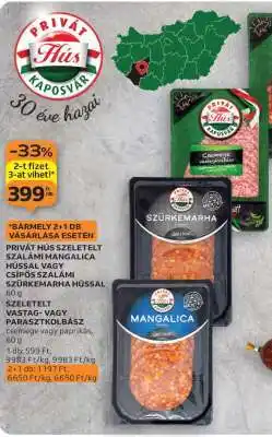Auchan PRIVÁT HÚS SZELETELT SZALÁMI ajánlat