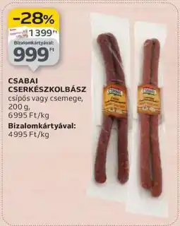 Auchan CSABAI CSERKÉSZKOLBÁSZ ajánlat