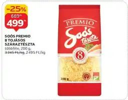 Auchan Soós Premio 8 tojásos száraztészta ajánlat