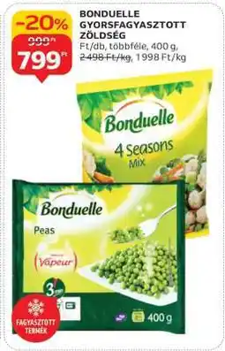 Auchan BONDUELLE GYORSFAGYASZTOTT ZÖLDSÉG ajánlat