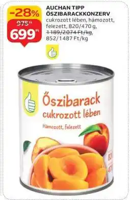 Auchan AUCHAN TIPP ŐSZIBARACKKONZERV ajánlat