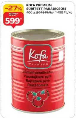 Auchan KOFA PREMIUM SŰRÍTETT PARADICSOM ajánlat