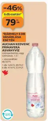 Auchan Auchan Kedvenc Primavera Ásványvíz ajánlat