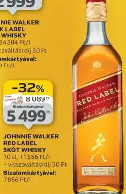 Auchan Johnnie Walker Red Label Skót Whisky ajánlat