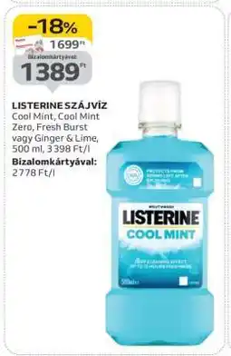Auchan LISTERINE Szájvíz ajánlat