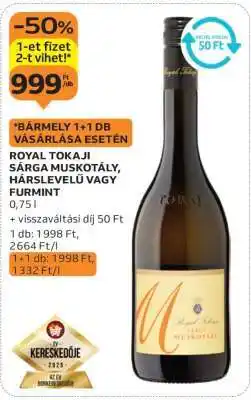 Auchan Royal Tokaji Sárga Muskotály, Hárslevelű vagy Furmint ajánlat