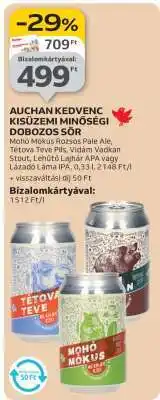 Auchan AUCHAN KEDVENC KISÜZEMI MINŐSÉGI DOBOZOS SÖR ajánlat