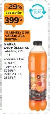 Auchan MÁRKA Gyümölcsital ajánlat