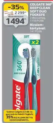 Auchan COLGATE 360° DEEP CLEAN SOFT DUO FOGKEFE ajánlat