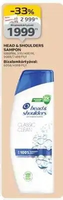 Auchan HEAD & SHOULDERS Sampon ajánlat