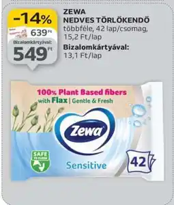 Auchan ZEWA NEDVES TÖRLŐKENDŐ ajánlat