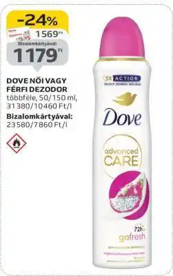 Auchan DOVE NŐI VAGY FÉRFI DEZODOR ajánlat