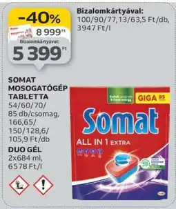 Auchan Somat Mosogatógép Tabletta ajánlat