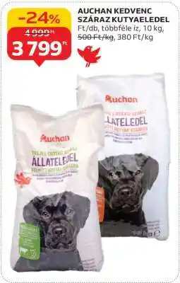 Auchan Auchan Kedvenc Száraz Kutyaeledel ajánlat