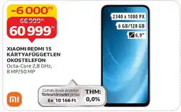 Auchan XIAOMI REDMI 15 KÁRTYAFÜGGETLEN OKOSTELEFON ajánlat