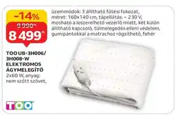 Auchan TOO UB-3H006/3H008-W ELEKTROMOS ÁGYMELEGÍTŐ ajánlat