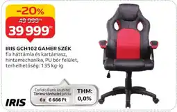 Auchan IRIS GCH102 GAMER SZÉK ajánlat