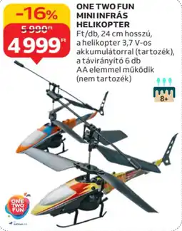 Auchan One two fun mini infrás helikopter ajánlat