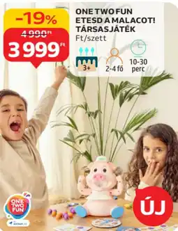 Auchan One two fun etesd a malacot! társasjáték ajánlat