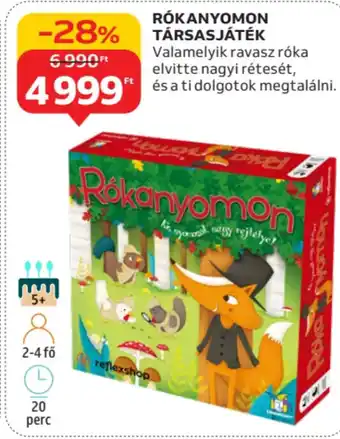 Auchan Rókanyomon társasjáték ajánlat