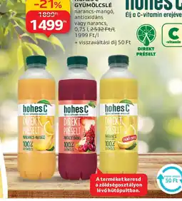 Auchan hohes C GYÜMÖLCSLÉ ajánlat
