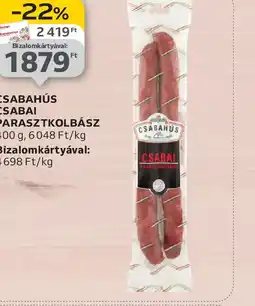 Auchan CSABAHÚS CSABAI PARASZTKOLBÁSZ ajánlat