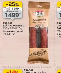 Auchan CSABAI SZÁRAZKOLBÁSZ ajánlat