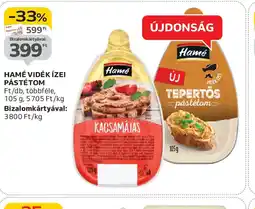 Auchan HAMÉ VIDÉK ÍZEI PÁSTÉTOM ajánlat