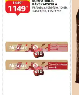 Auchan NESCAFÉ FARMERS NESPRESSO KOMPATIBILIS KÁVÉKAPSZULA ajánlat