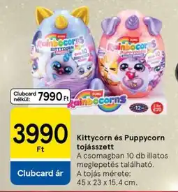 Tesco Kittycorn és Puppycorn tojásszett ajánlat