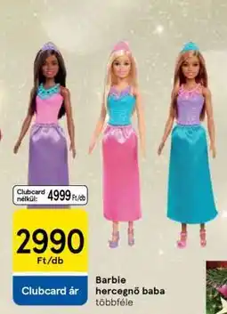 Tesco Barbie hercegnő baba ajánlat