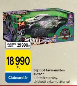 Tesco Bigfoot távirányítós autó ajánlat