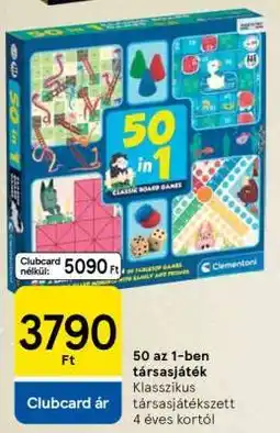Tesco 50 az 1-ben társasjáték ajánlat